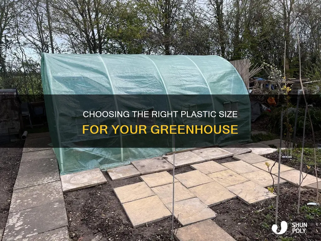 what aize plastic is best for greenhouses