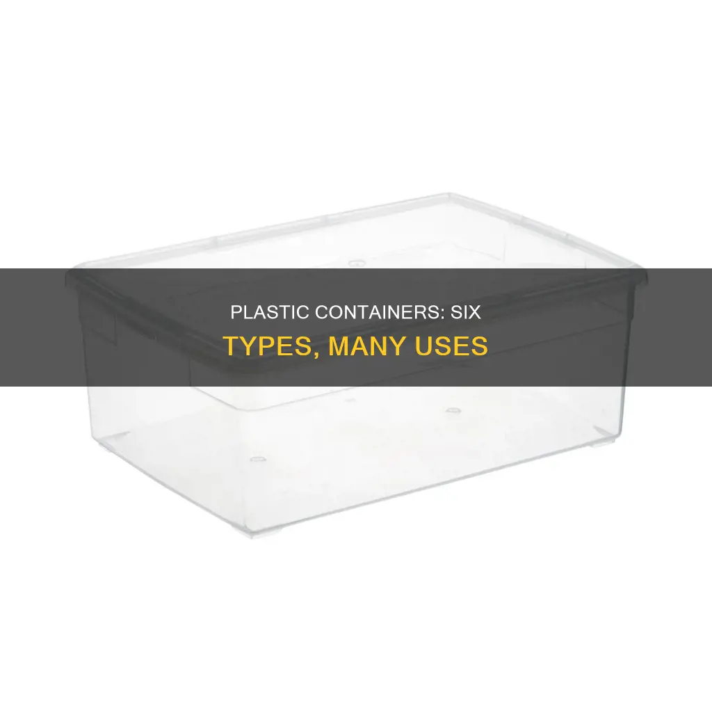 what are 6 plastic containers