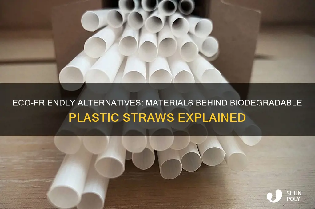 what are biodegradable plastic straws made of