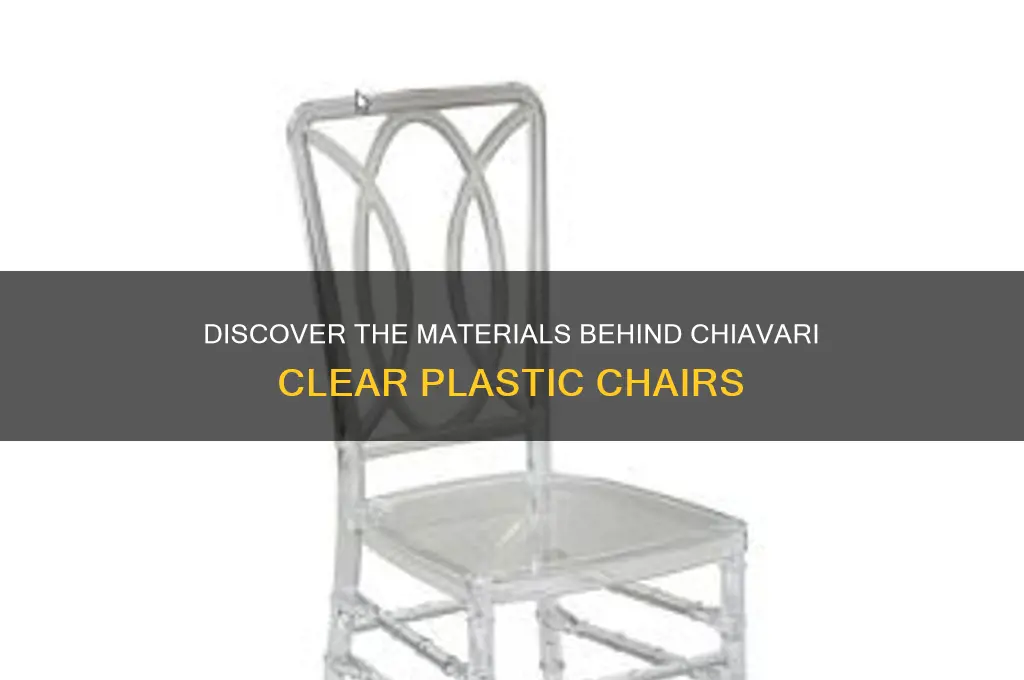 what are chiavari clear plastic chairs made out of