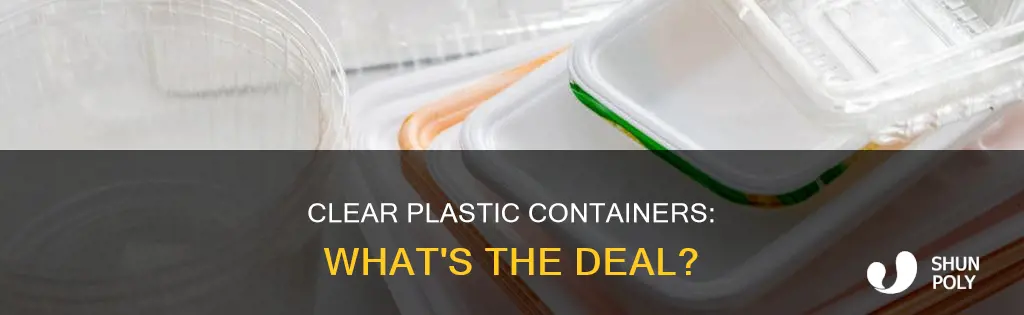 what are clear plastic containers made of