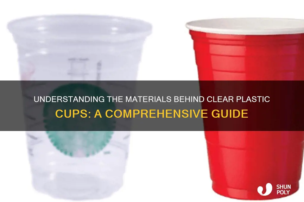 what are clear plastic cups made of