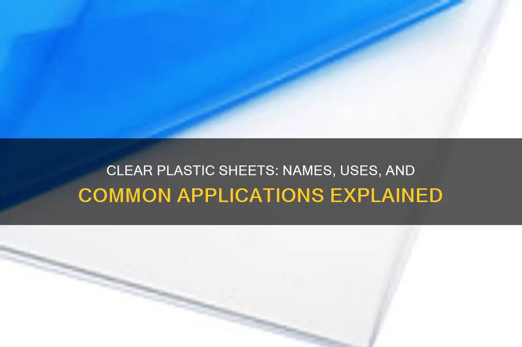 what are clear plastic sheets called