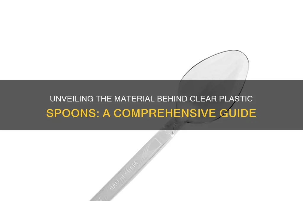 what are clear plastic spoons made of