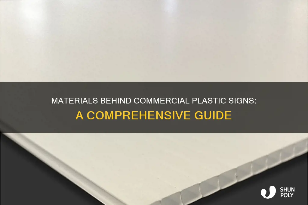 what are commercial plastic signs made of