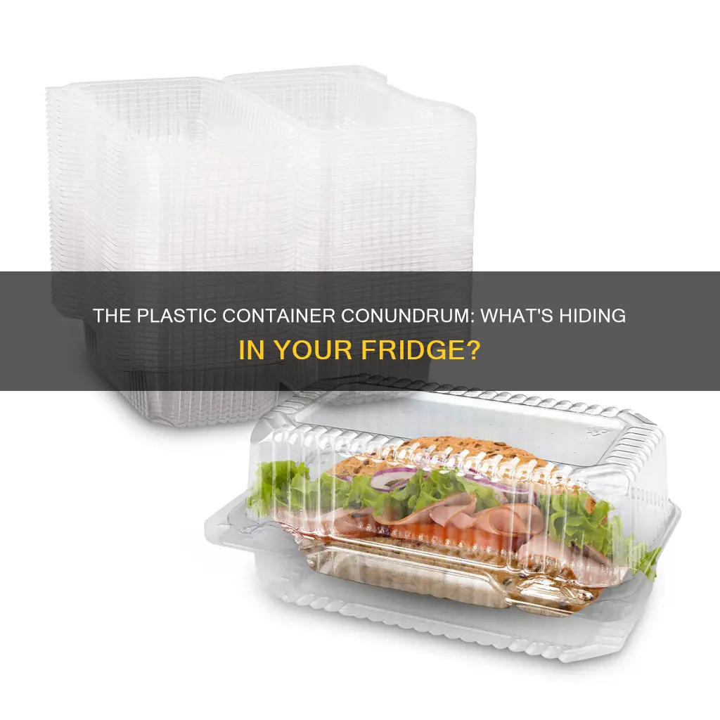 what are containers and products that contain plastics