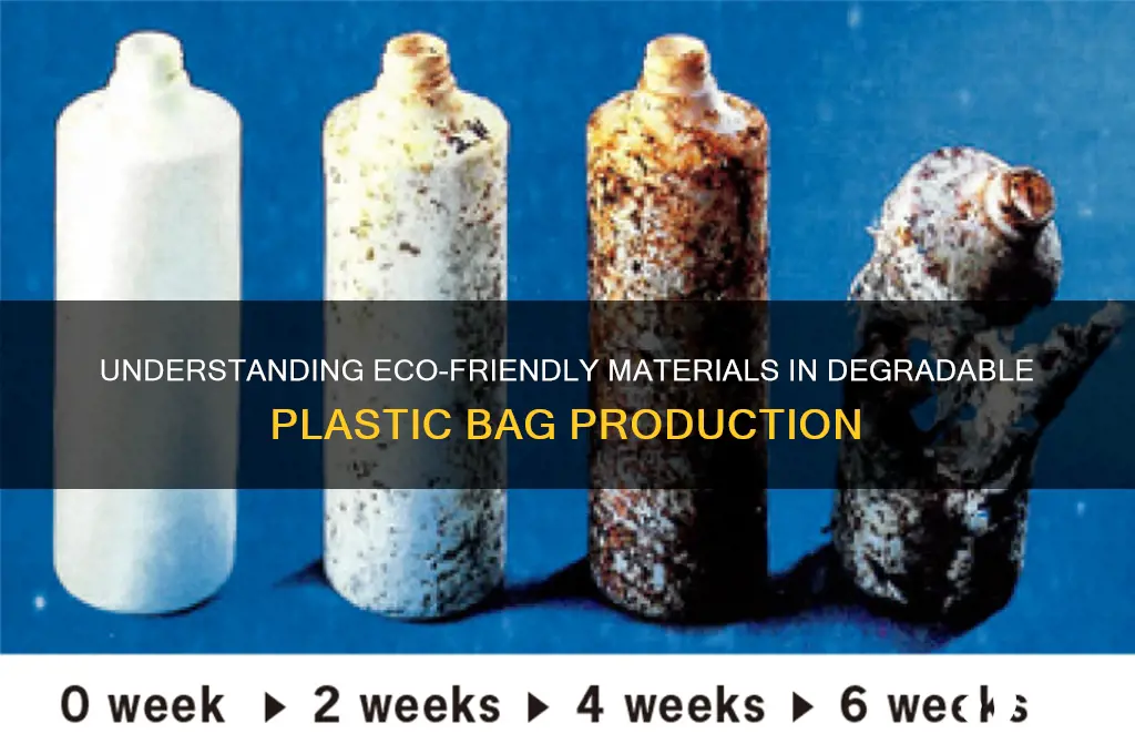 what are degradable plastic bags made from