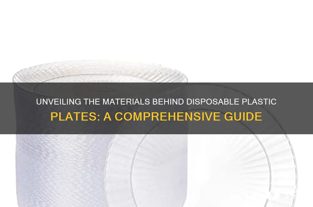 what are disposable plastic plates made of