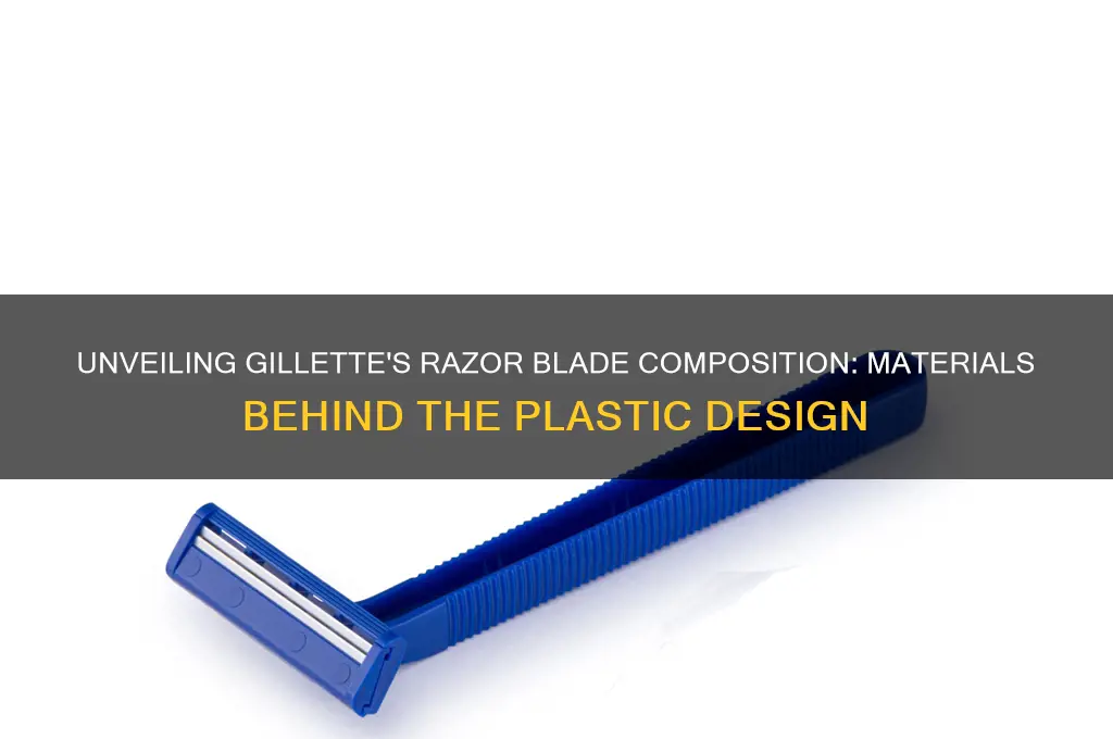 what are gillette plastic razor blades made of