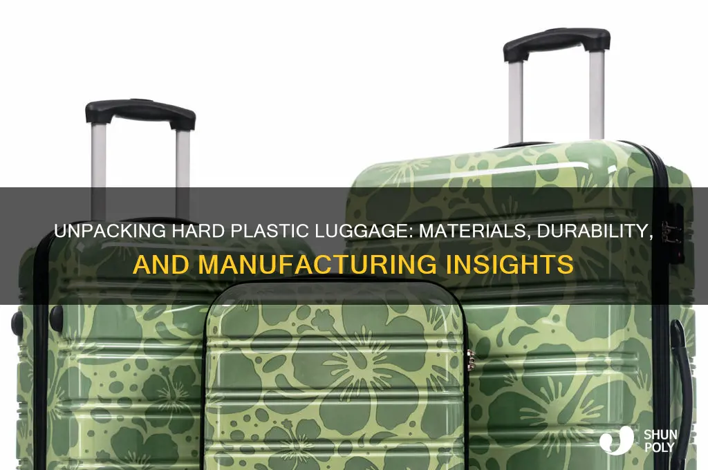 what are hard plastic luggage made of