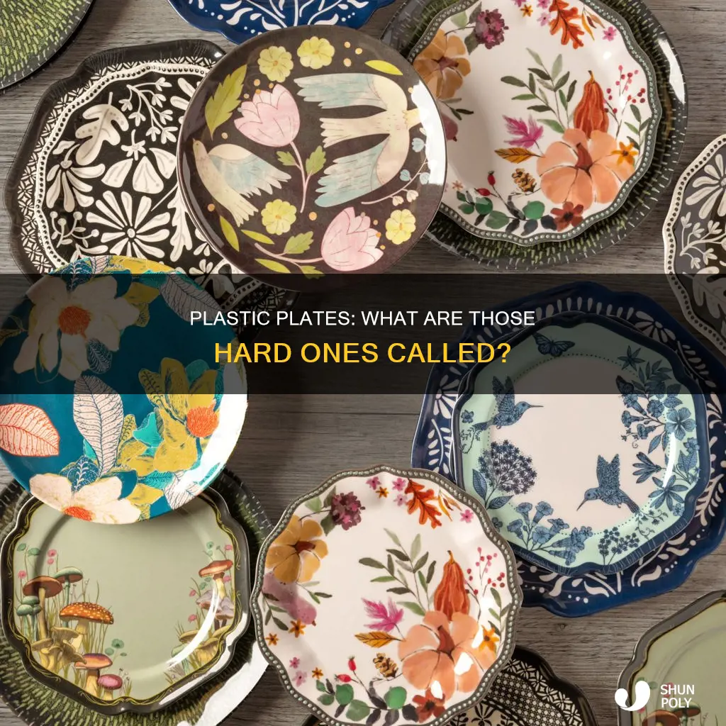 what are hard plastic plates called