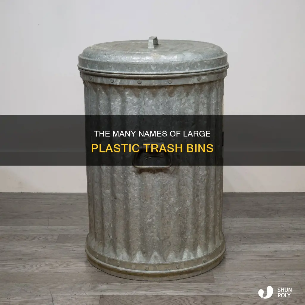 what are large plastic trash bins called