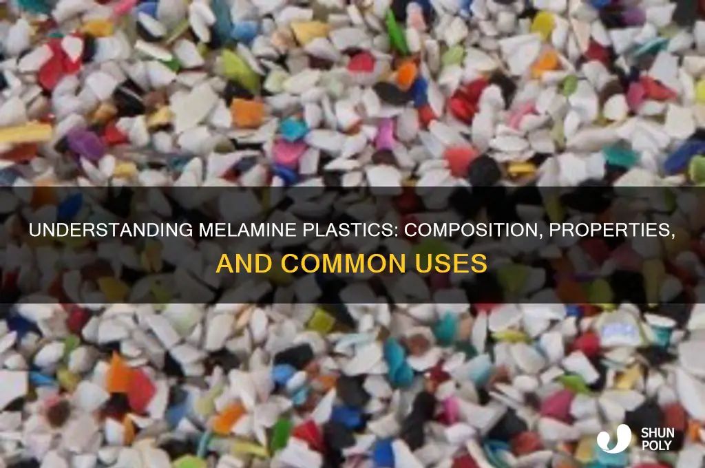what are melamine plastics made of