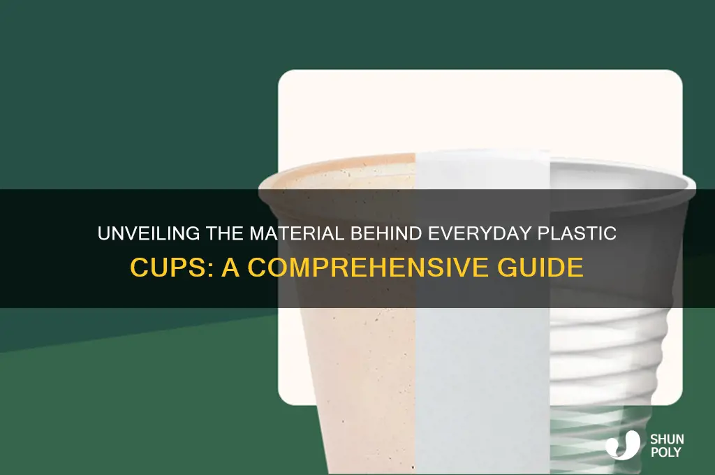 what are most plastic cups made from