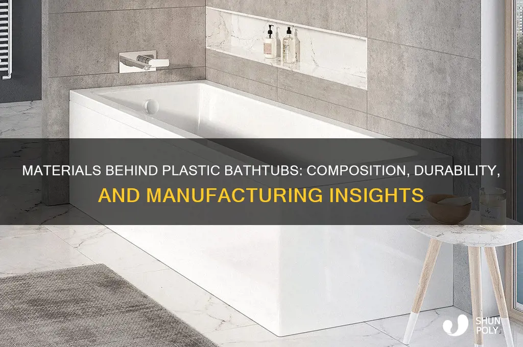 what are plastic bath tubs made from