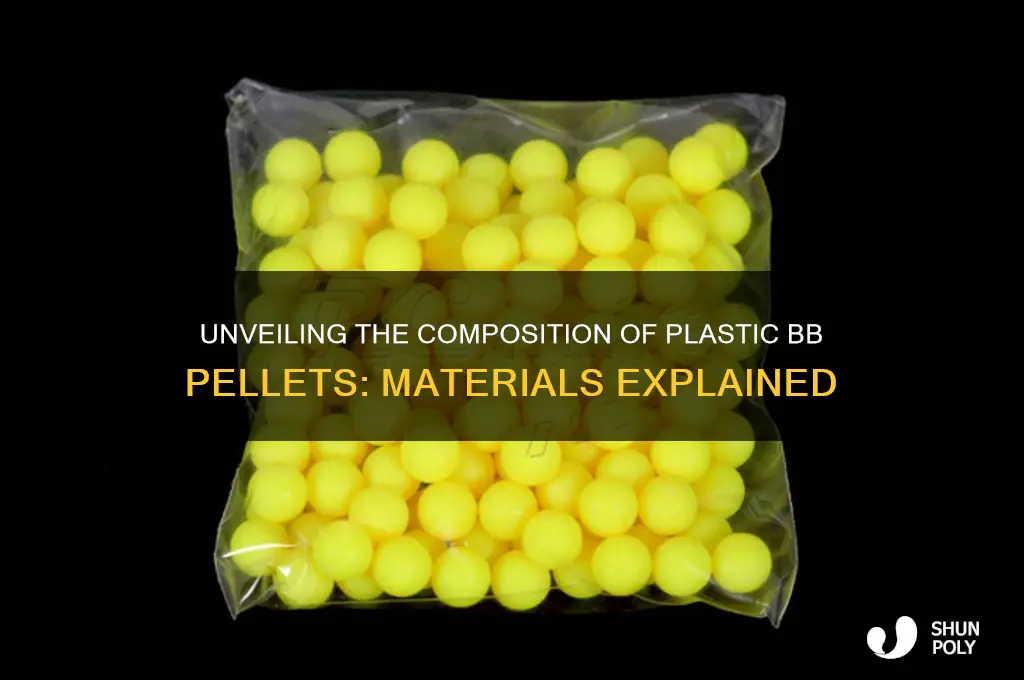 what are plastic bb pellets made of