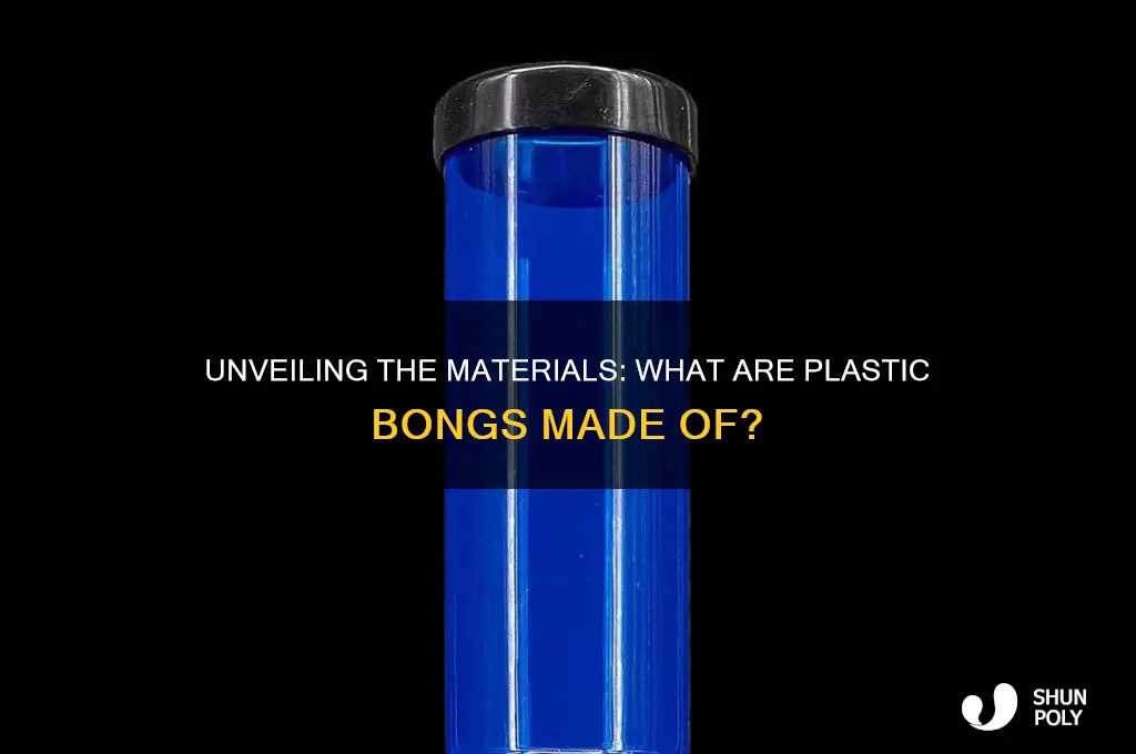 what are plastic bongs made of