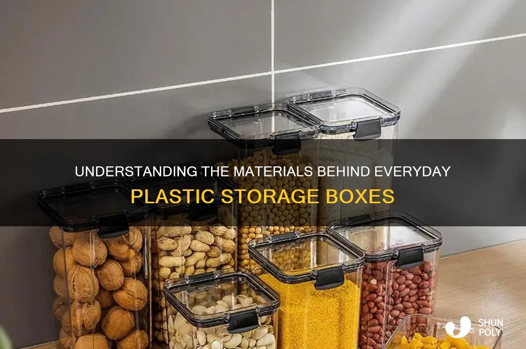 what are plastic boxes made of