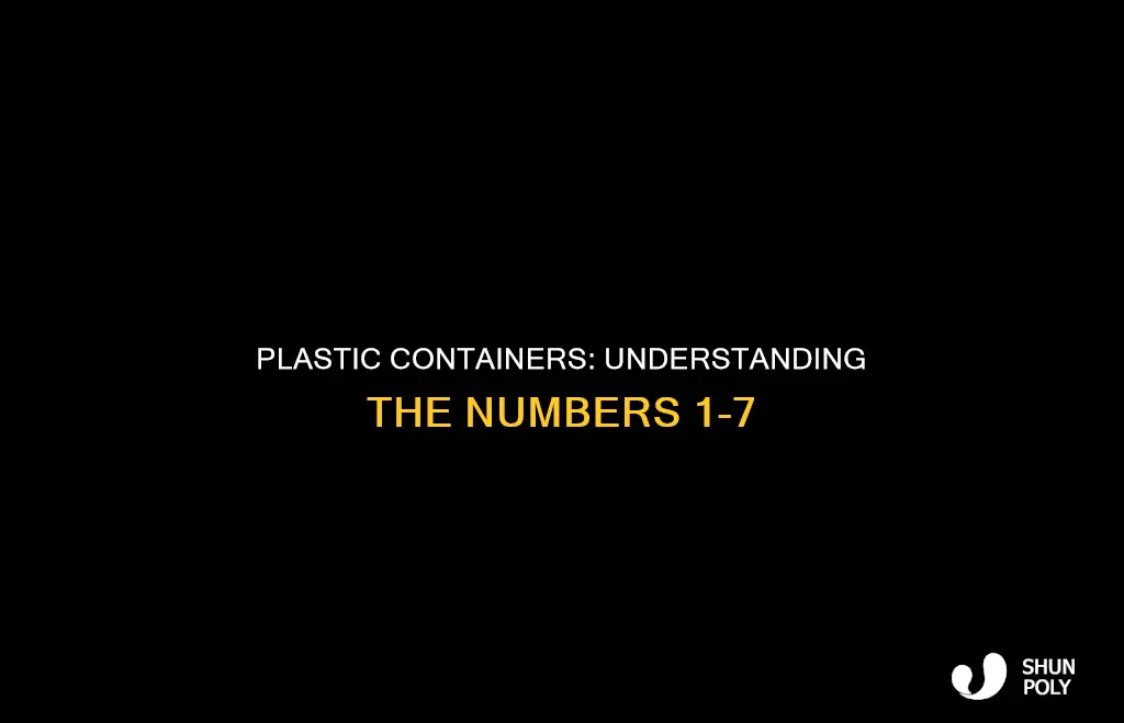 what are plastic containers 1-7