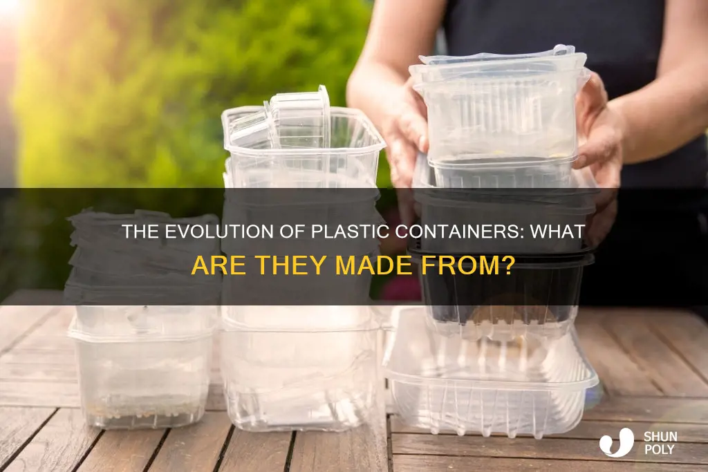what are plastic containers made from