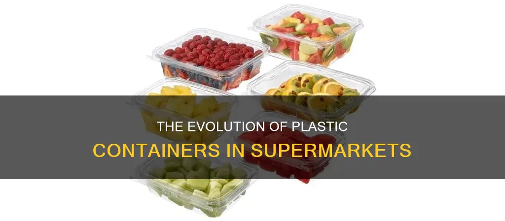 what are plastic containers supermarket made of