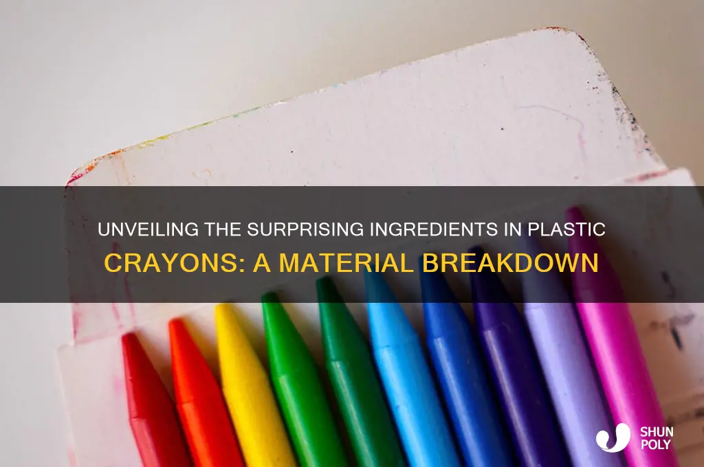 what are plastic crayons made of
