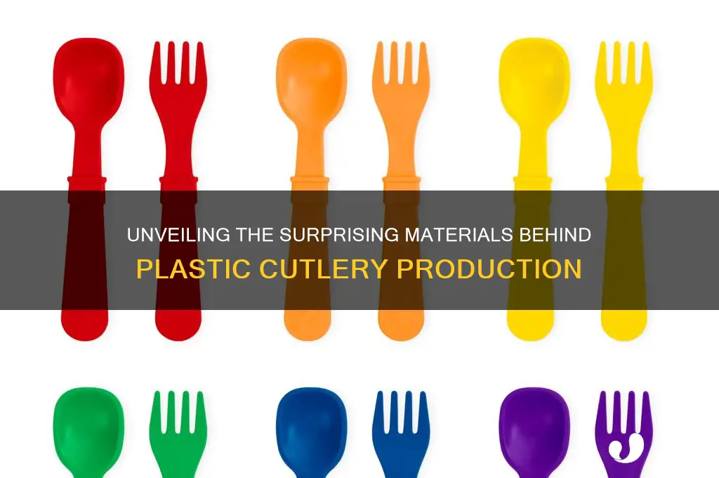 what are plastic cutlery made from