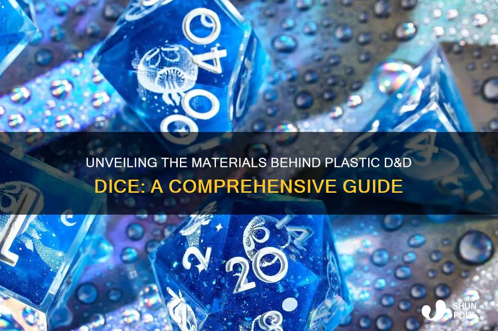 what are plastic d&d dice made of