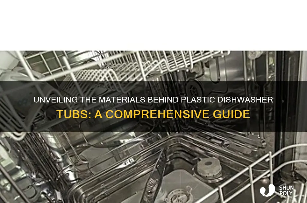 what are plastic dishwasher tubs made of