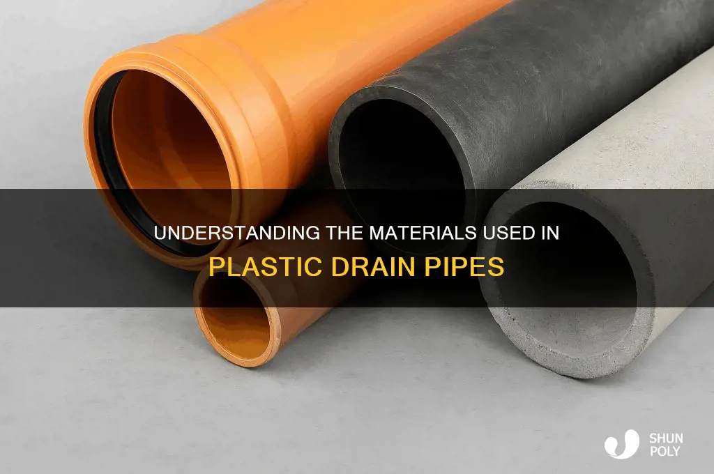 what are plastic drain pipes made from