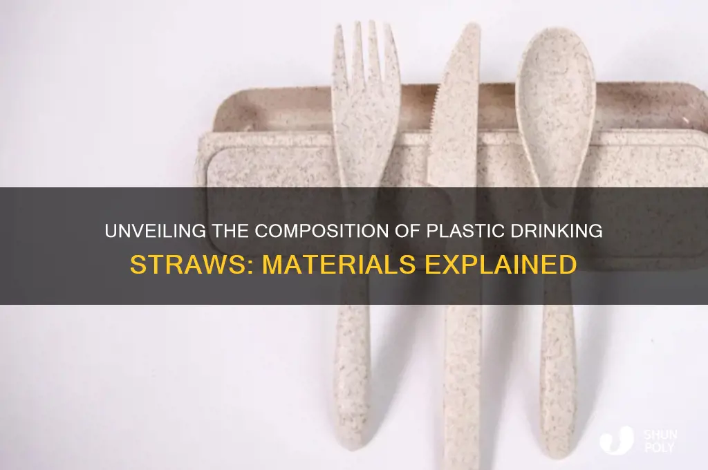 what are plastic drinking straws made of