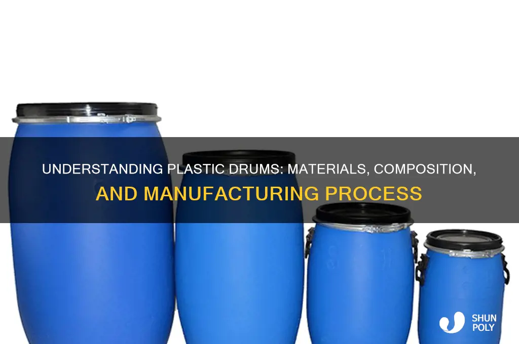 what are plastic drums made of