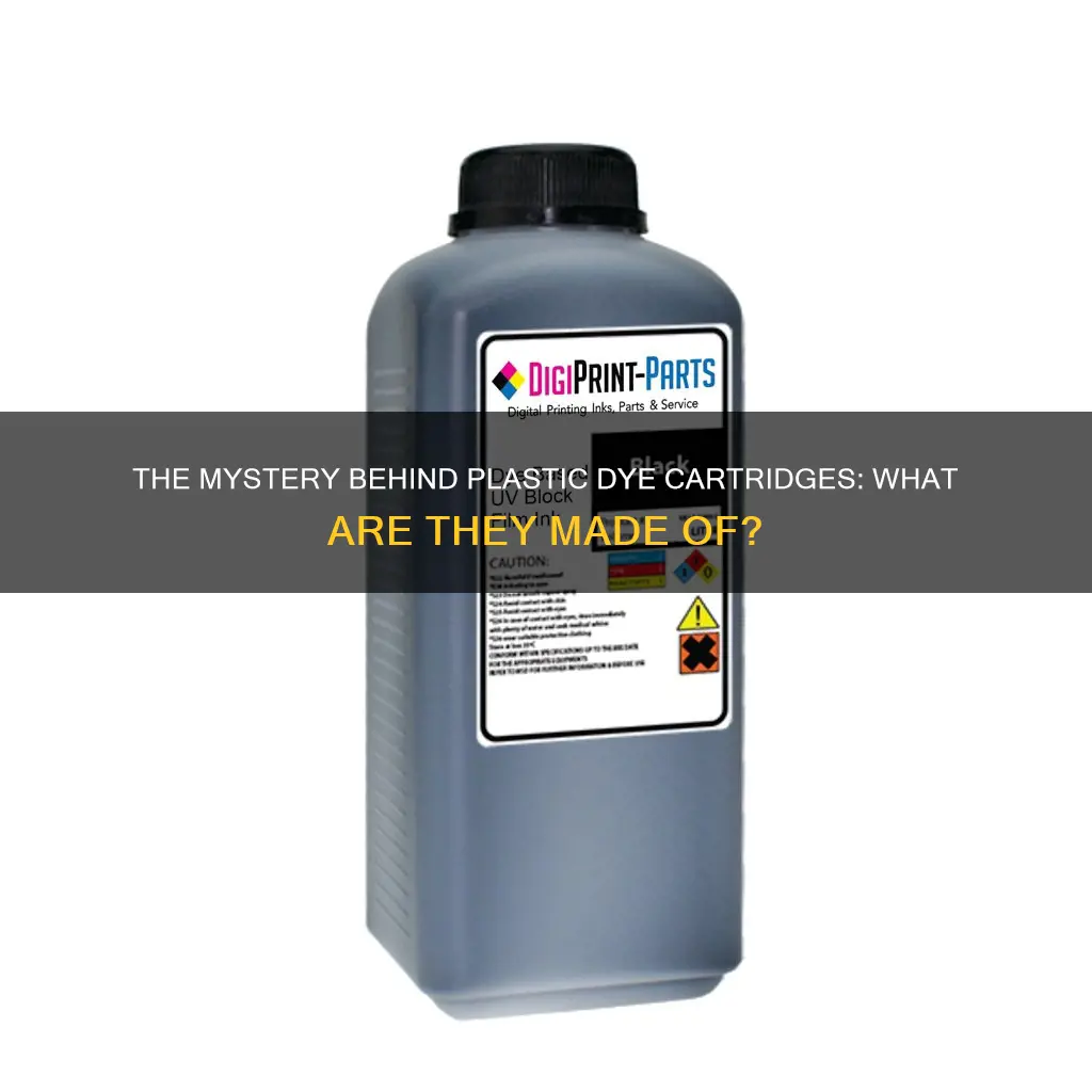 what are plastic dye cartridges madecof