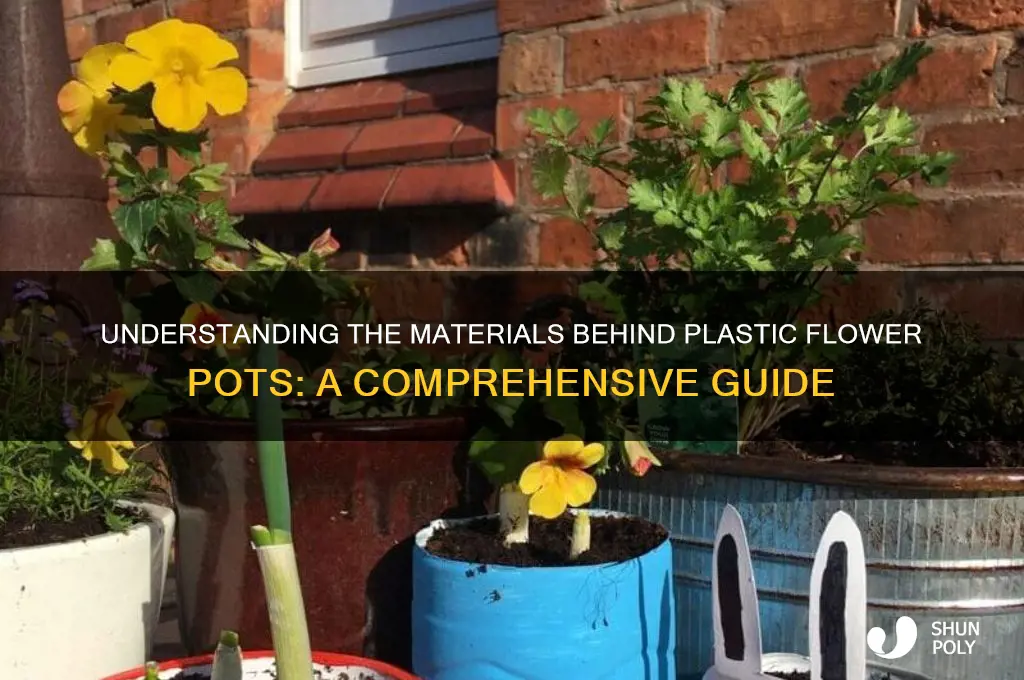 what are plastic flower pots made of