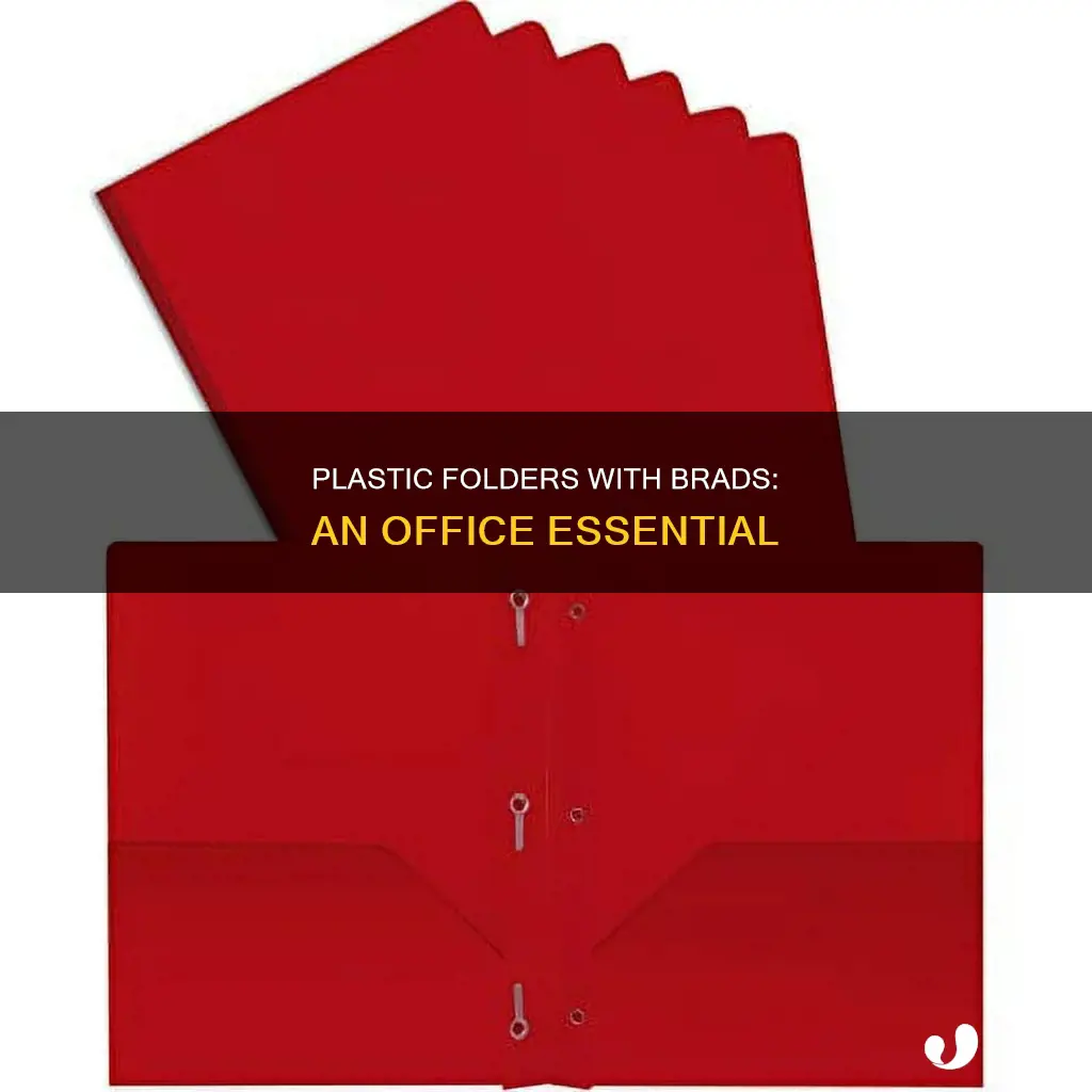 what are plastic folders with brads