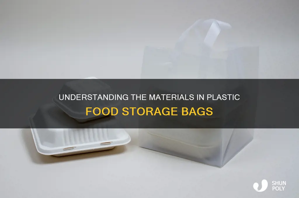 what are plastic food storage bags made of