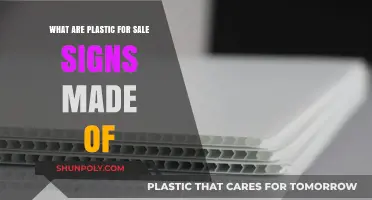 Materials Behind Plastic for Sale Signs: A Comprehensive Guide