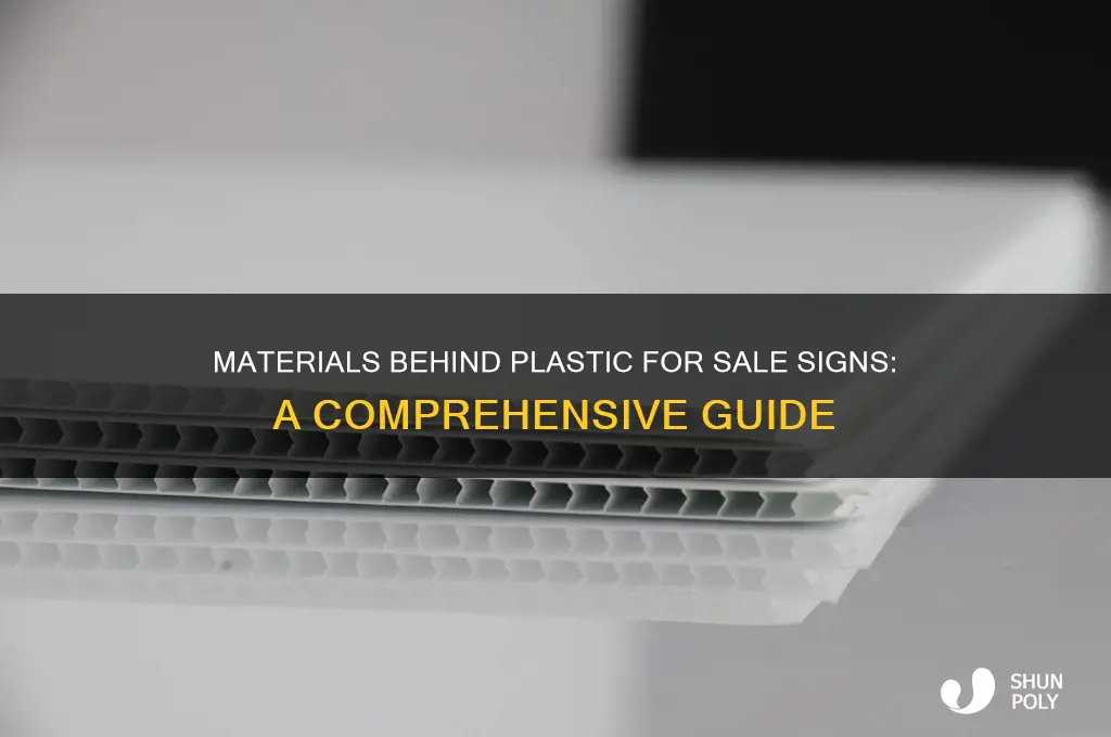 what are plastic for sale signs made of