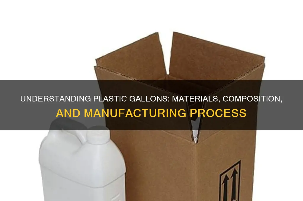 what are plastic gallons made of