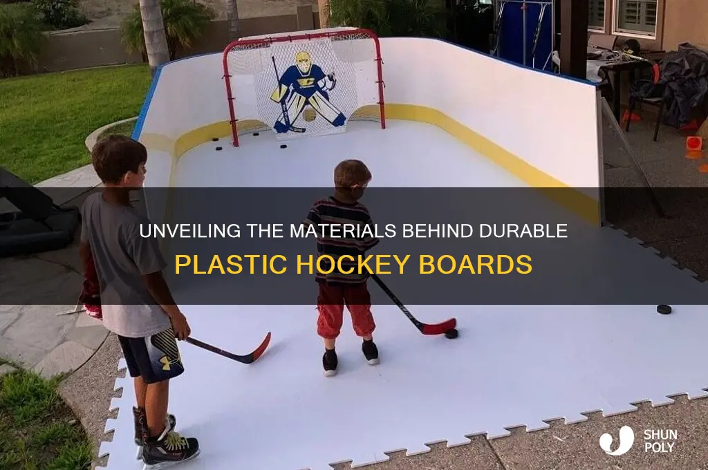 what are plastic hockey boards made of