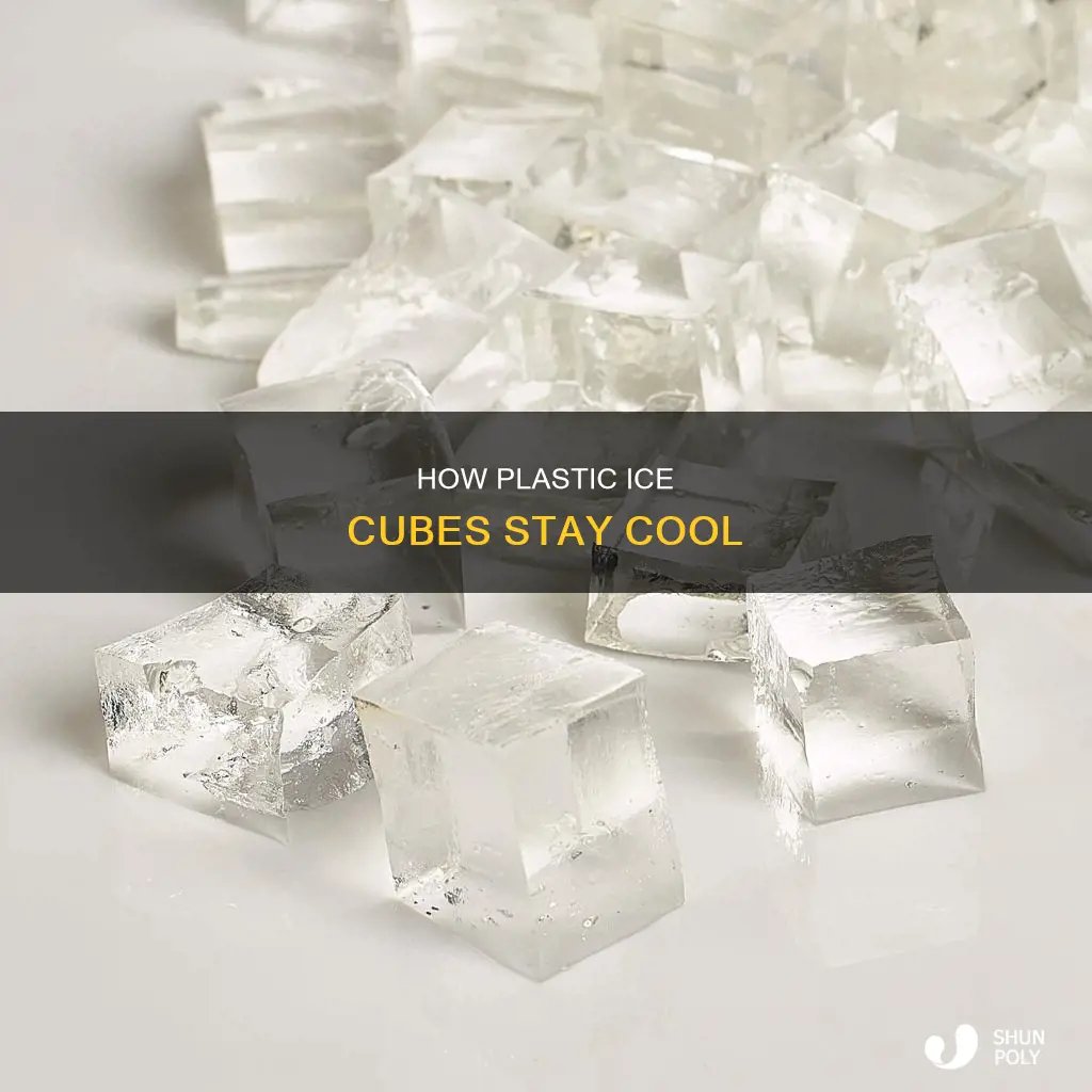 what are plastic ice cubes filled with
