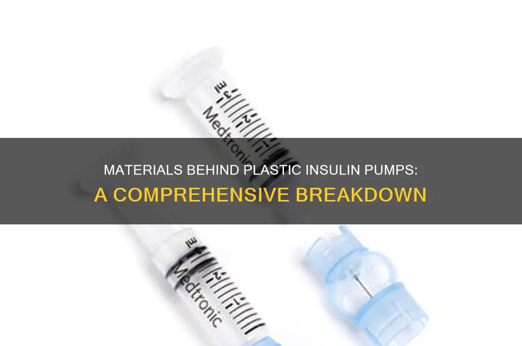what are plastic insulin spumps made from