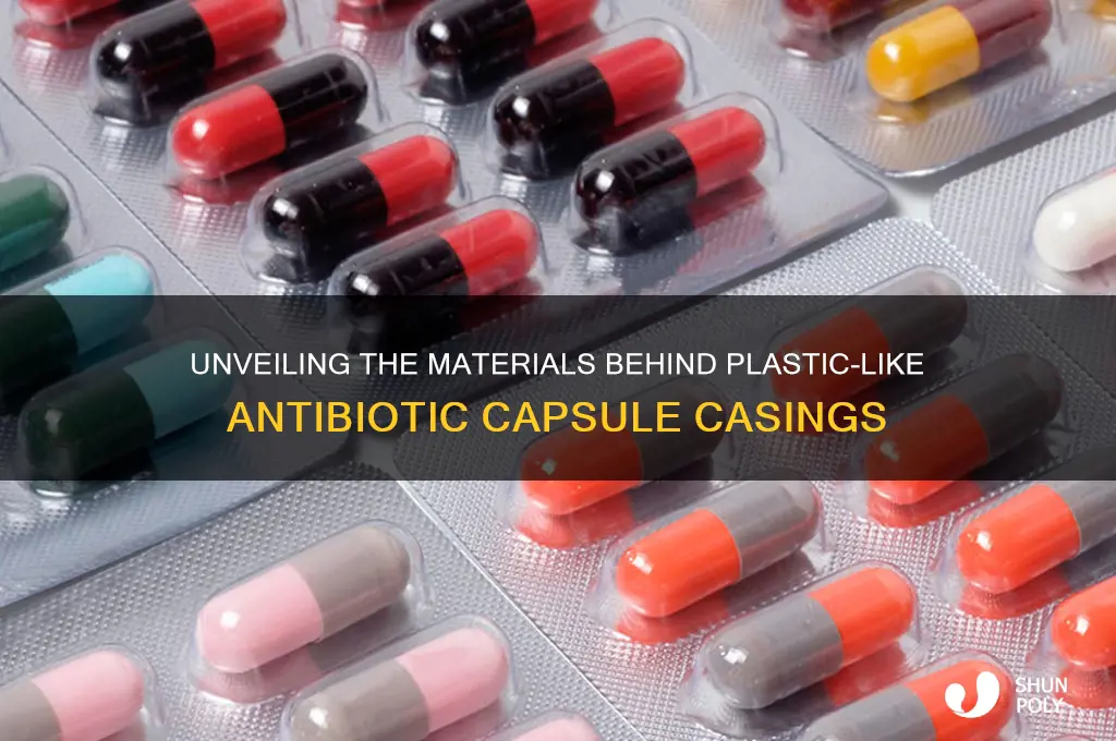 what are plastic like antibiotic casing made of