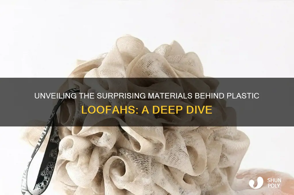 what are plastic loofahs made of