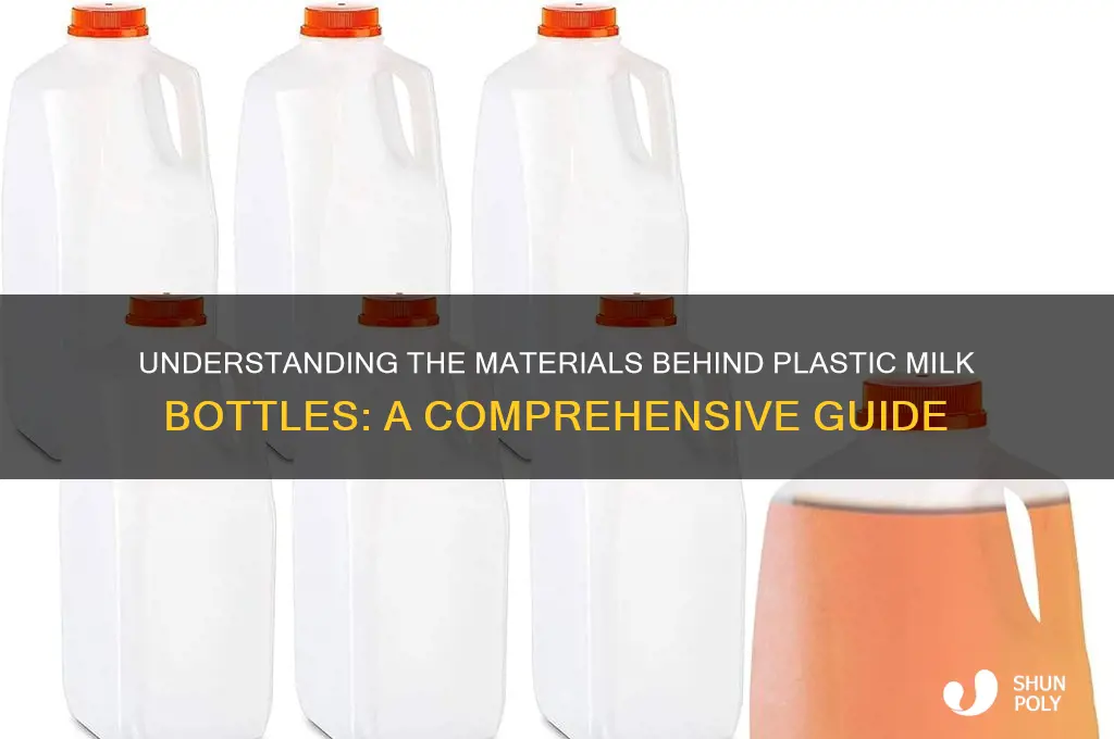 what are plastic milk bottles made from