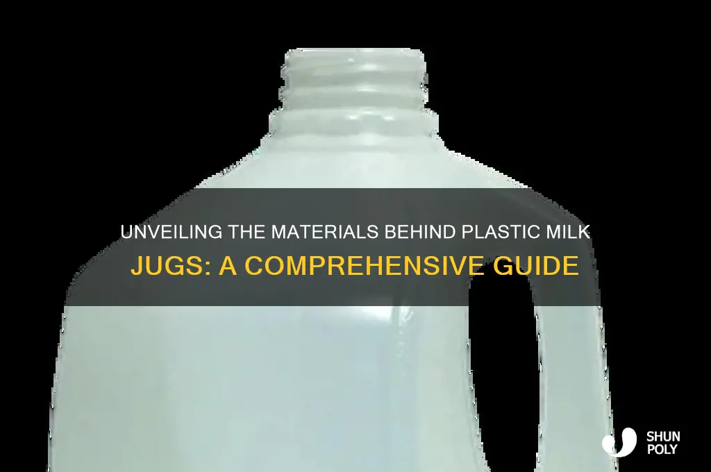 what are plastic milk jugs made of
