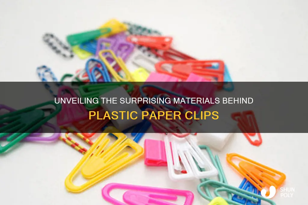 what are plastic paper clip made from