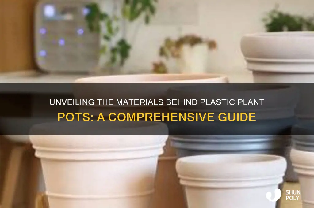 what are plastic plant pots made from