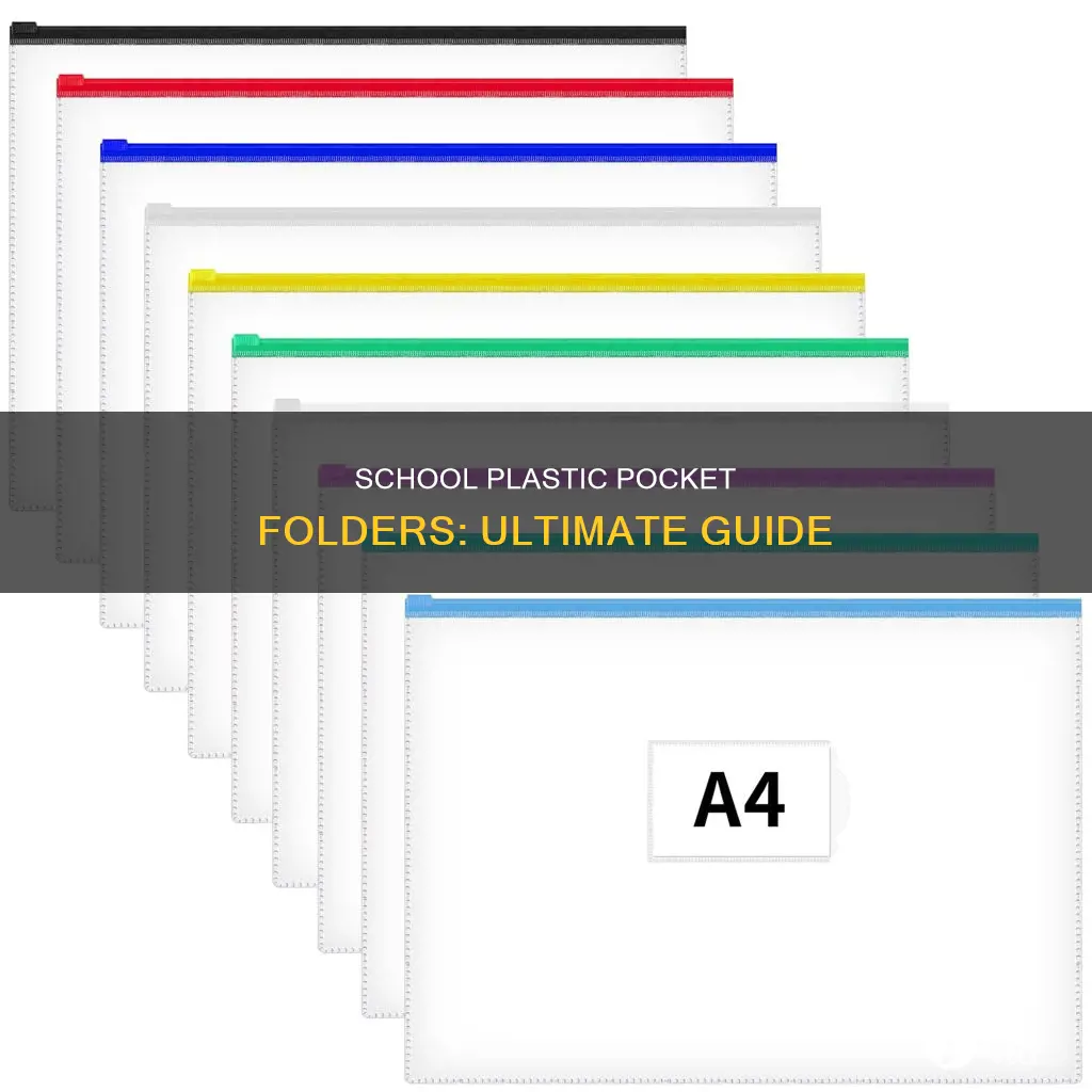 what are plastic pocket folders for school