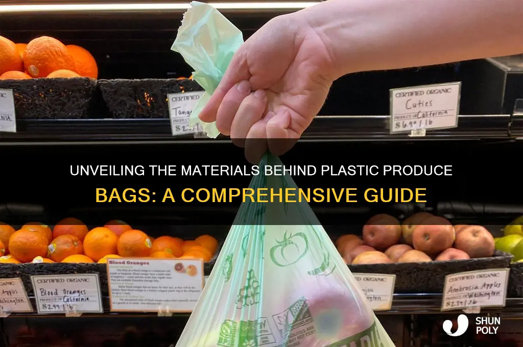 what are plastic produce bags made of